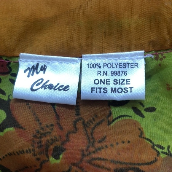 My Choice Flowy Boho Gypsy Double Layered Wrap Skirt One Size Fits Most - Picture 3 of 13